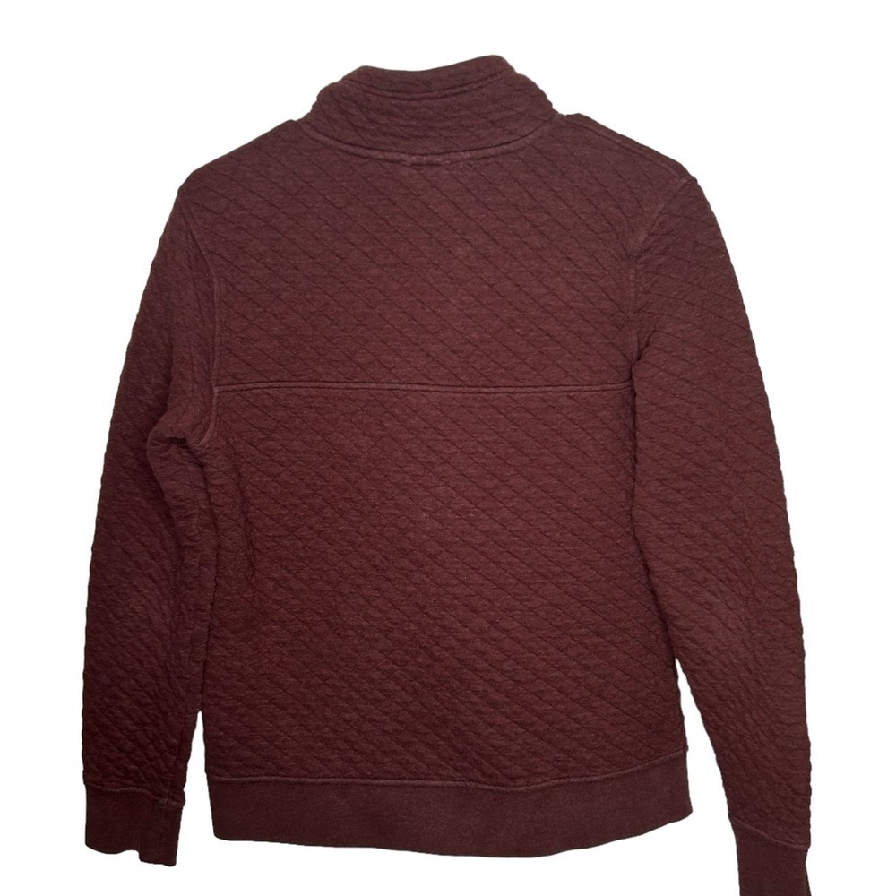 Patagonia Organic Cotton Quilt Snap-T® Pullover Small Maroon Red READ - Picture 10 of 10